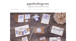 Desktop Screenshot of paperlovedesign.com